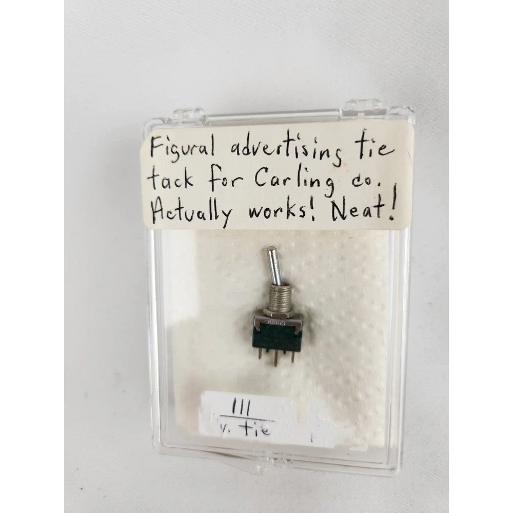 Vintage Tie Tack Toggle Switch Mechanical Funny Engineer Engineering Joke‎